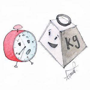Weight and clock